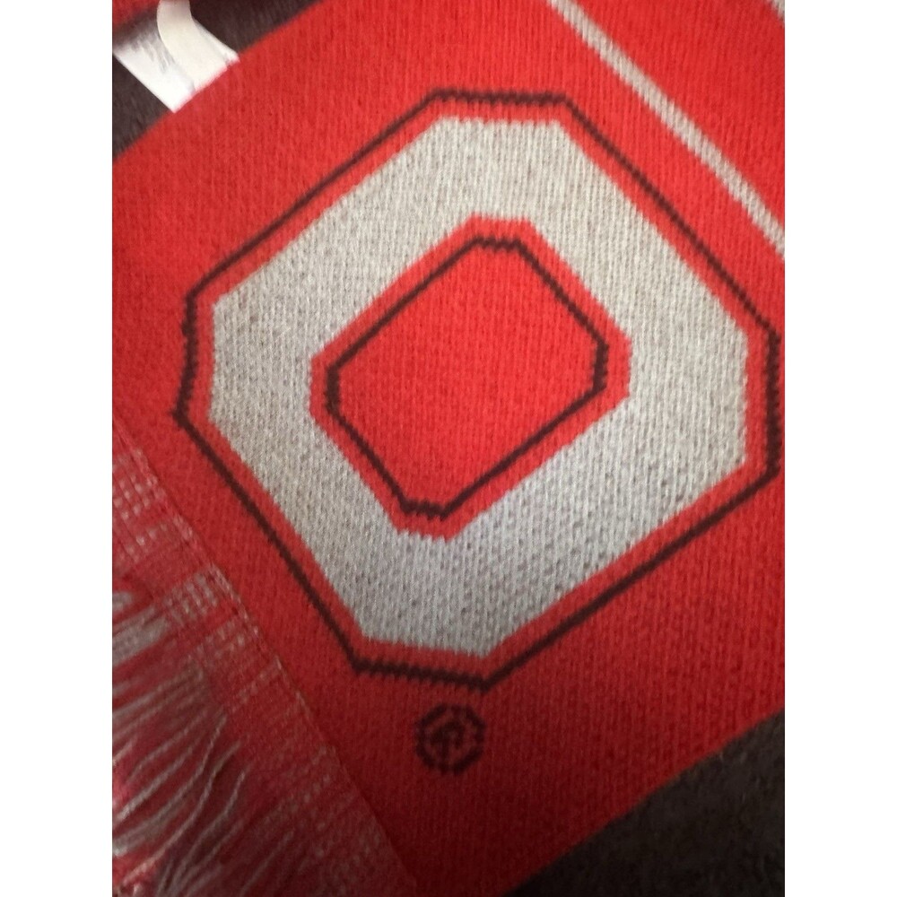 Ohio State Buckeyes OSU  Scarf Red - Picture 4 of 6